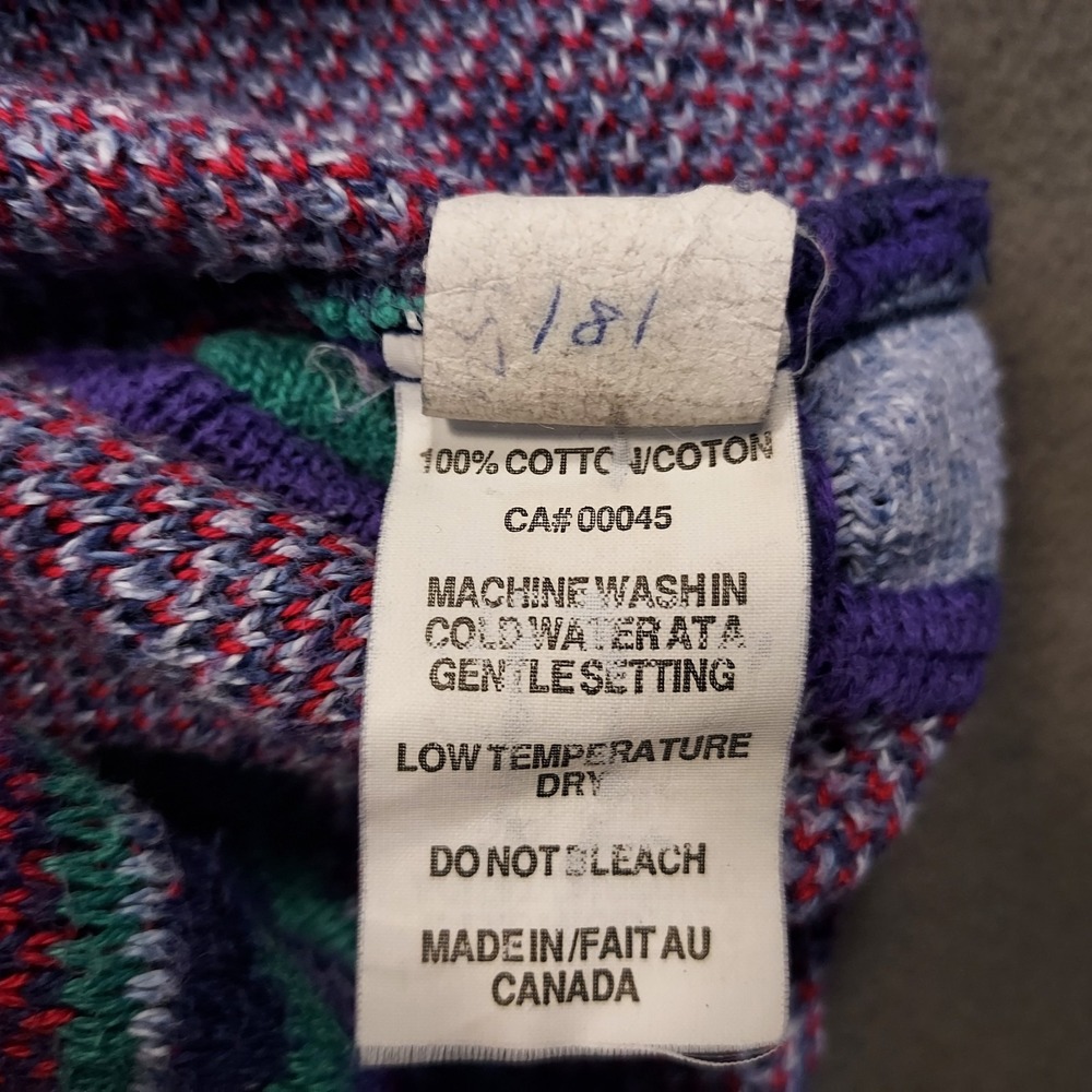 Tundra Multicolor Patterned Turtleneck Sweater - Purple, Red, Green, Blue - Picture 10 of 13